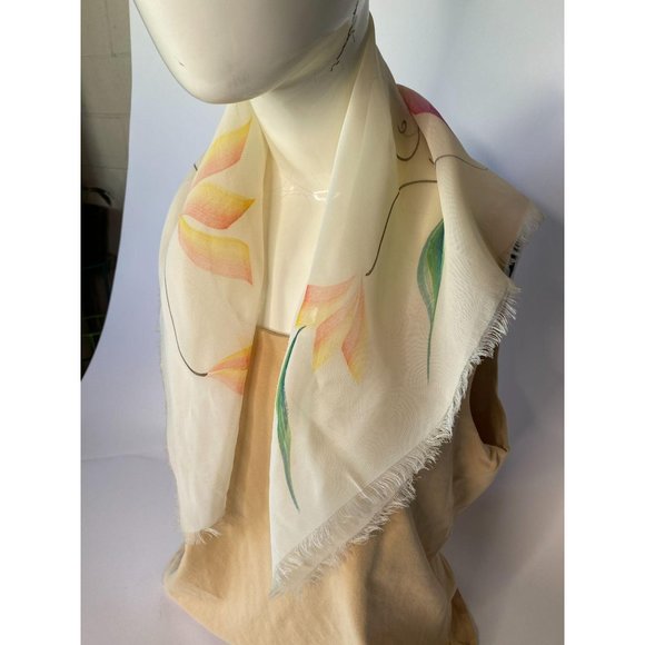 Spring Flowers Vintage Scarf - Picture 8 of 16